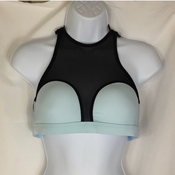 PINK VS Bikini Blue and Black Top Size M NWOT - Picture 2 of 6